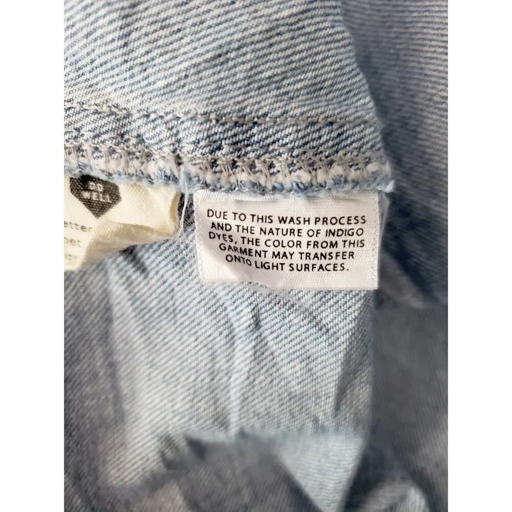 Madewell Denim Puff Sleeve Mini Dress Size 8